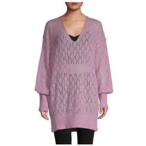 Free People V Neck Balloon Sleeve Sweater size XS